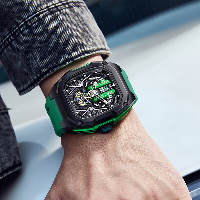 LILUOKE Supercar V12 Motor Magic Speed ​​Serie Uhr 