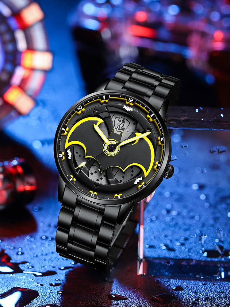 LILUOKE Hollow‑Out Batman Men Quartz Wristwatch 2116