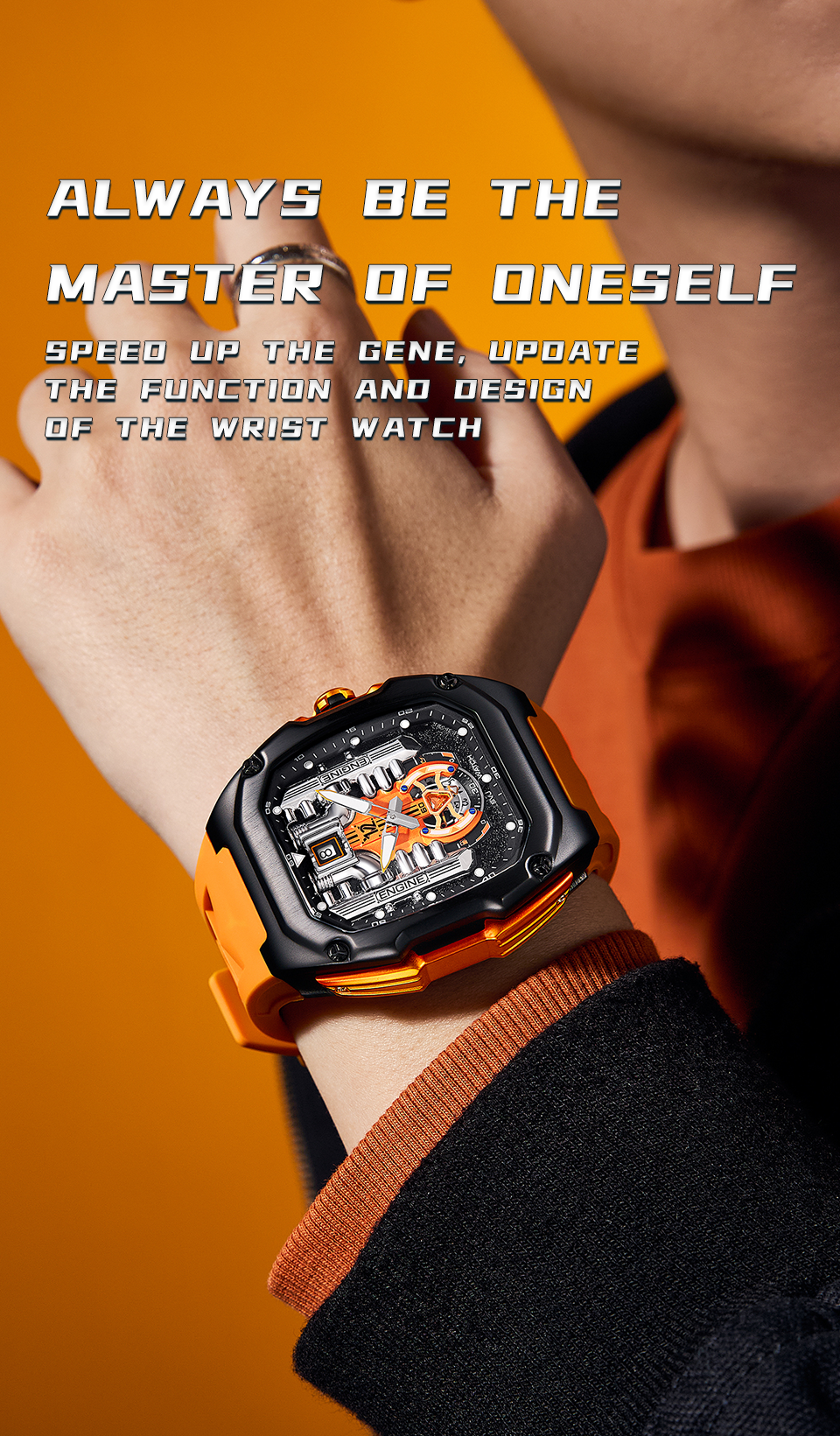 LILUOKE V12 Watch Engine Upgraded version Watch