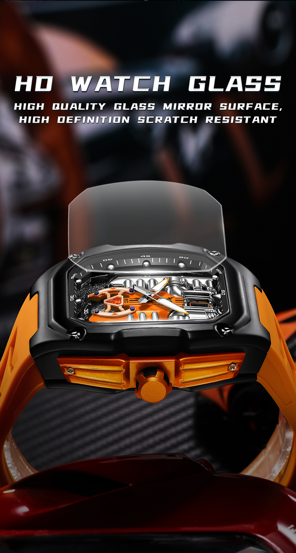 LILUOKE V12 Watch Engine Upgraded version Watch