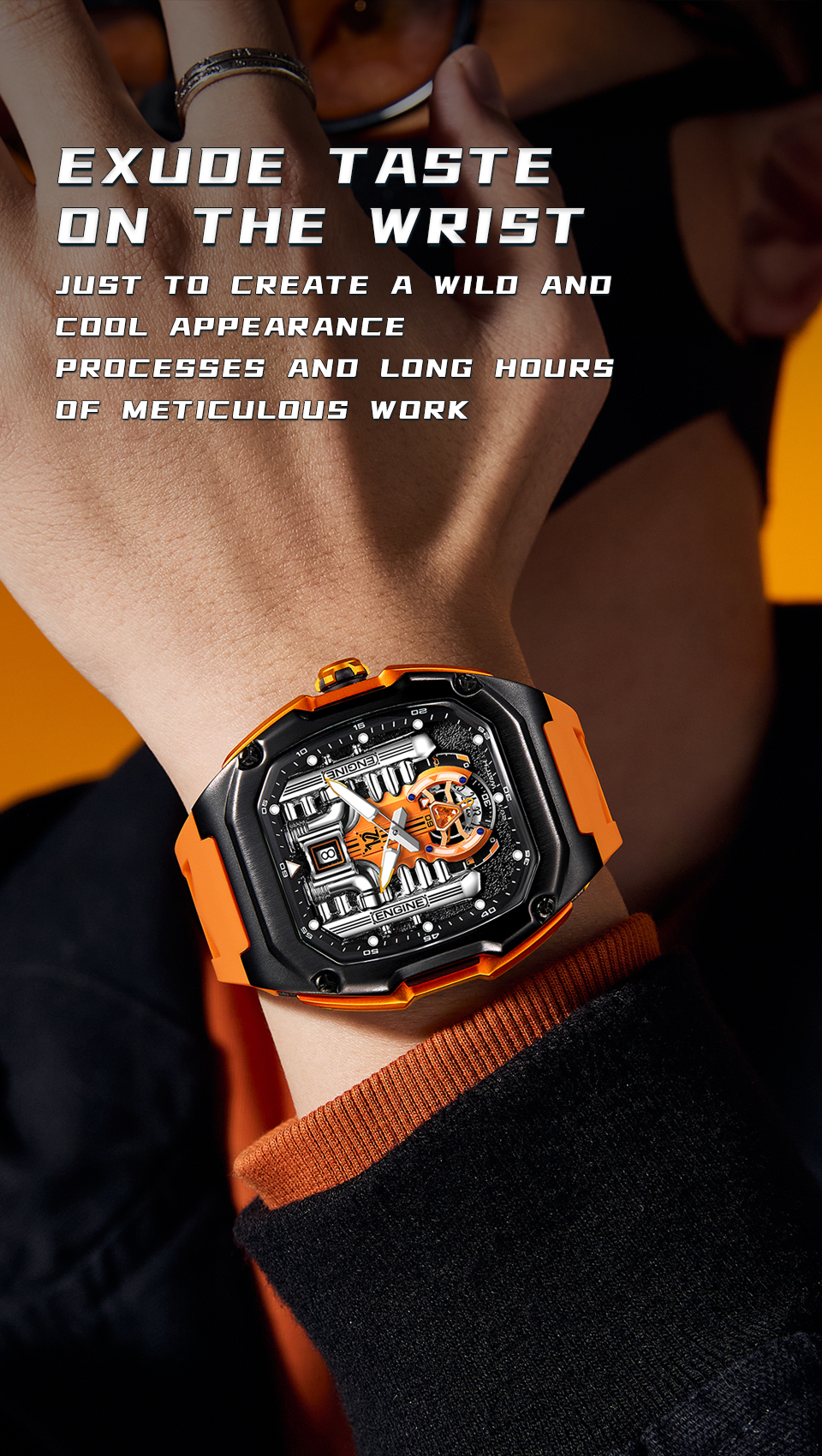 LILUOKE V12 Watch Engine Upgraded version Watch