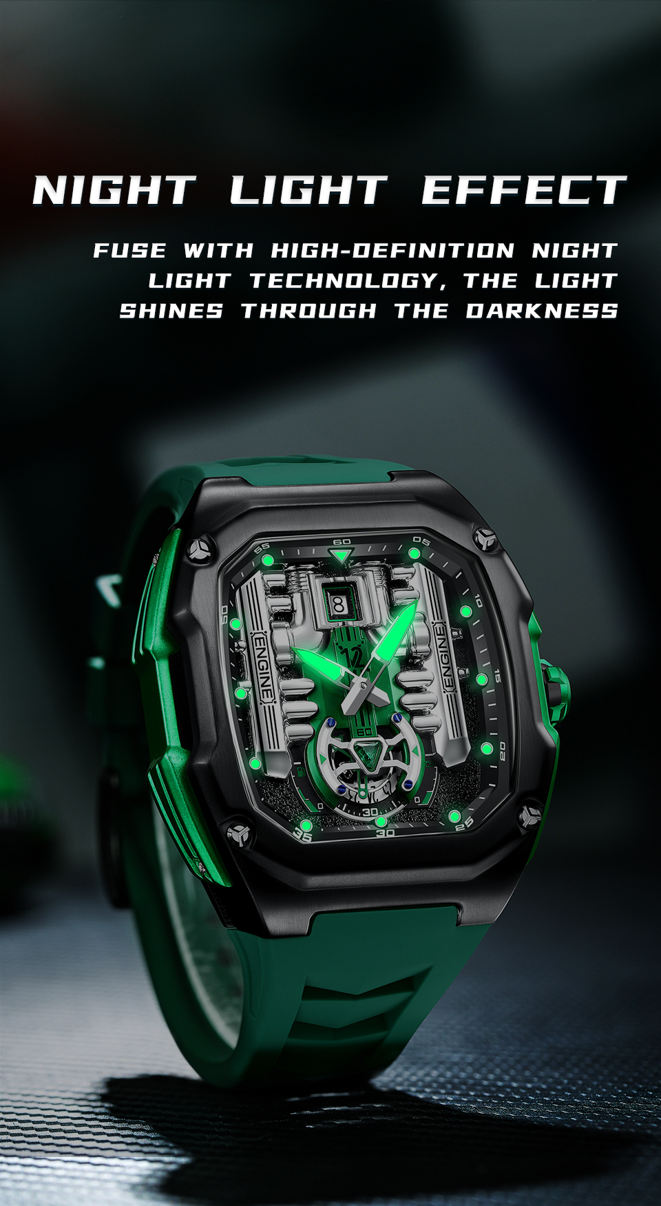 LILUOKE V12 Watch Engine Upgraded version Watch