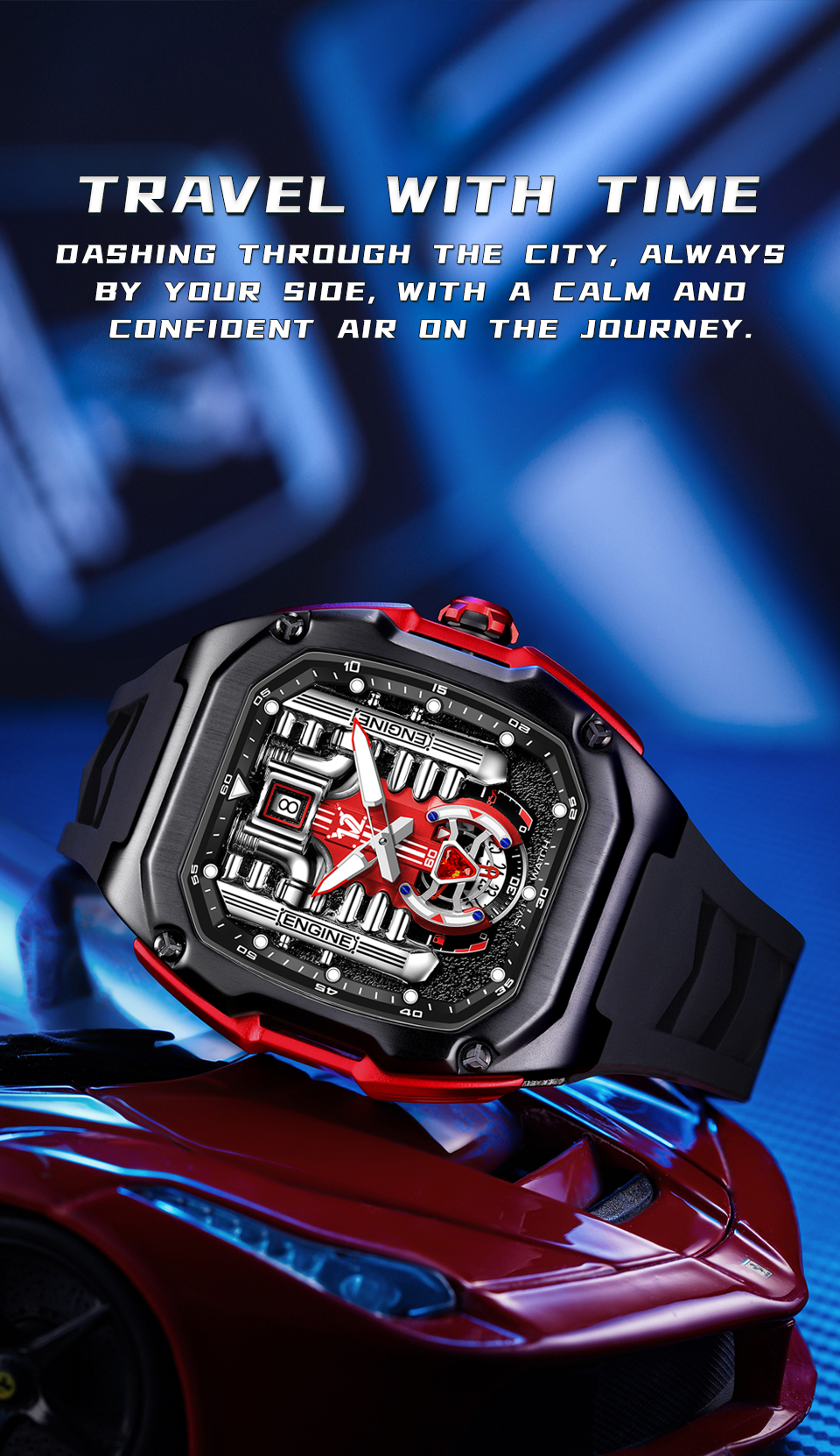 LILUOKE V12 Watch Engine Upgraded version Watch
