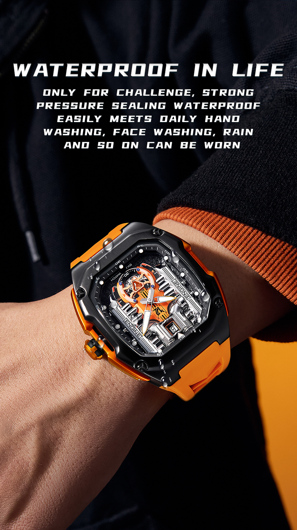 LILUOKE V12 Watch Engine Upgraded version Watch