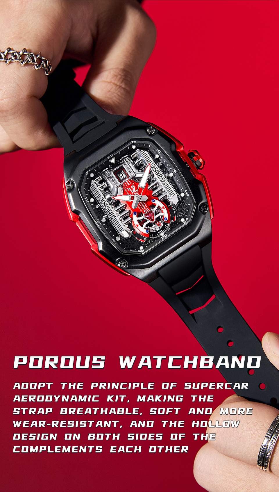 LILUOKE V12 Watch Engine Upgraded version Watch